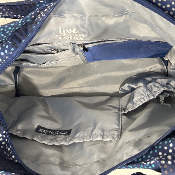 Lug Navy and White Polka Dot Shoulder Bag - Picture 6 of 12